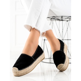 Bestelle Espadrilles Noires Sur La Plateforme 1