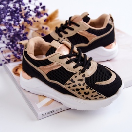 FR1 Chaussures Sport Enfant Baskets Noir et Beige Kizzie 2
