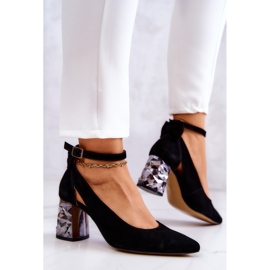 Escarpin Daim Avec Nœud Maciejka 05059-11 Noir le noir 3