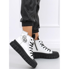 Baskets Ayse BLANC / NOIR blanche 1