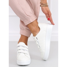 Baskets Saanvi Blanco avec velcro blanche 2