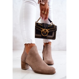 PL3 Bottes En Cuir Pour Femme Sur Un Talon Gris Larsa 2 PL3 Bottes En Cuir Pour Femme Sur Un Talon Gris Larsa 2