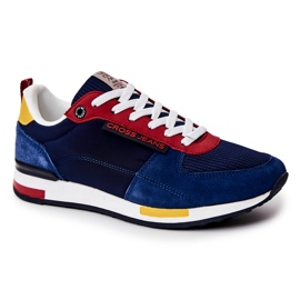 Chaussures Sport Homme Cross Jeans JJ1R4008C Bleu Marine multicolore 1 Chaussures Sport Homme Cross Jeans JJ1R4008C Bleu Marine multicolore 1