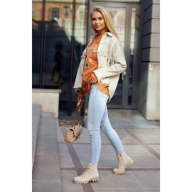 S.Barski Bottes trappeurs en suède avec coutures Layden gris clair beige 1 S.Barski Bottes trappeurs en suède avec coutures Layden gris clair beige 1