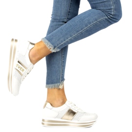 Ever Sports chaussures pour femme Filippo DP1414 blanc et or blanche d'or 6