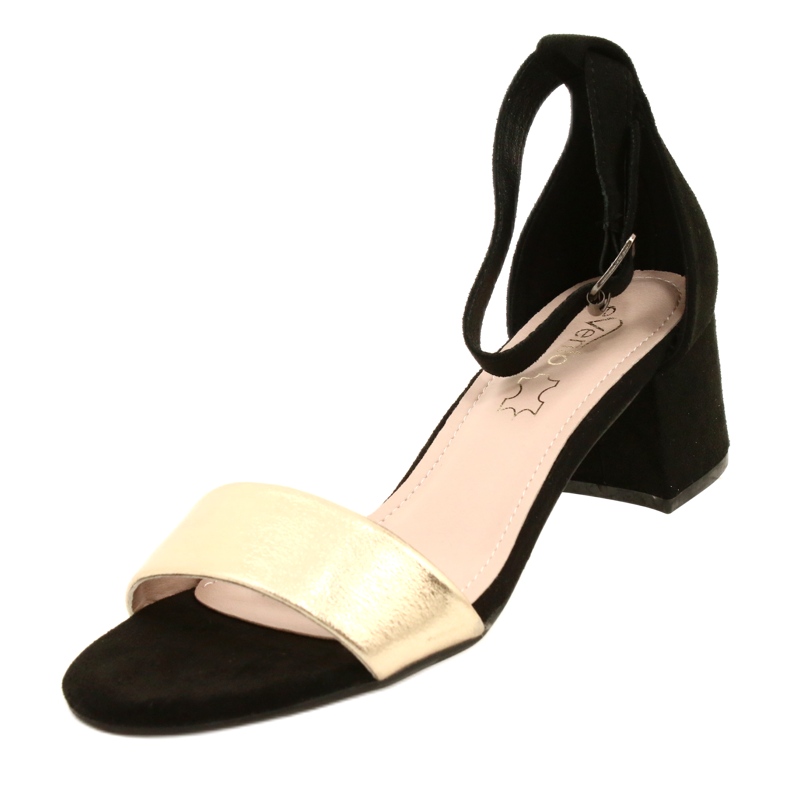 Sandales On A Bar Noir et Doré Evento 20SD98-1618 le noir d'or 3