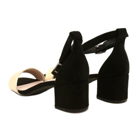 Sandales On A Bar Noir et Doré Evento 20SD98-1618 4