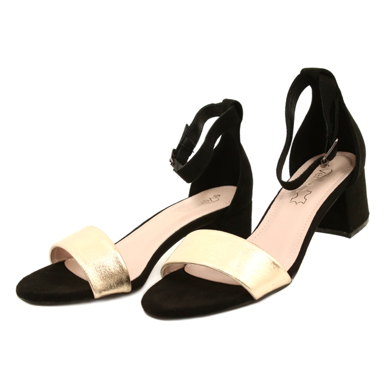 Sandales On A Bar Noir et Doré Evento 20SD98-1618 2