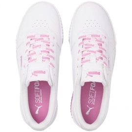 Puma Carina Logomania Femme 383906 02 blanche rose 1 Puma Carina Logomania Femme 383906 02 blanche rose 1