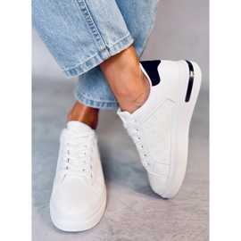 Baskets Amala Negro femme blanc 1