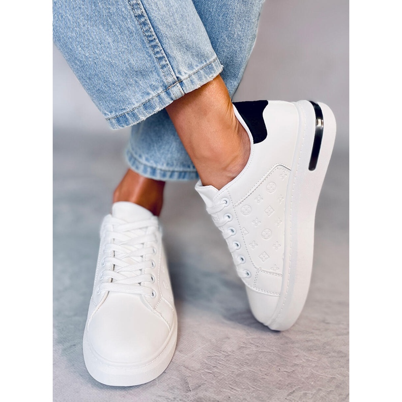 Baskets Amala Negro femme blanc 1
