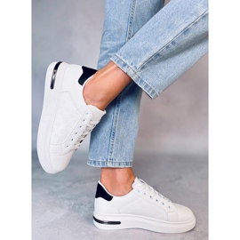 Baskets Amala Negro femme blanc 2