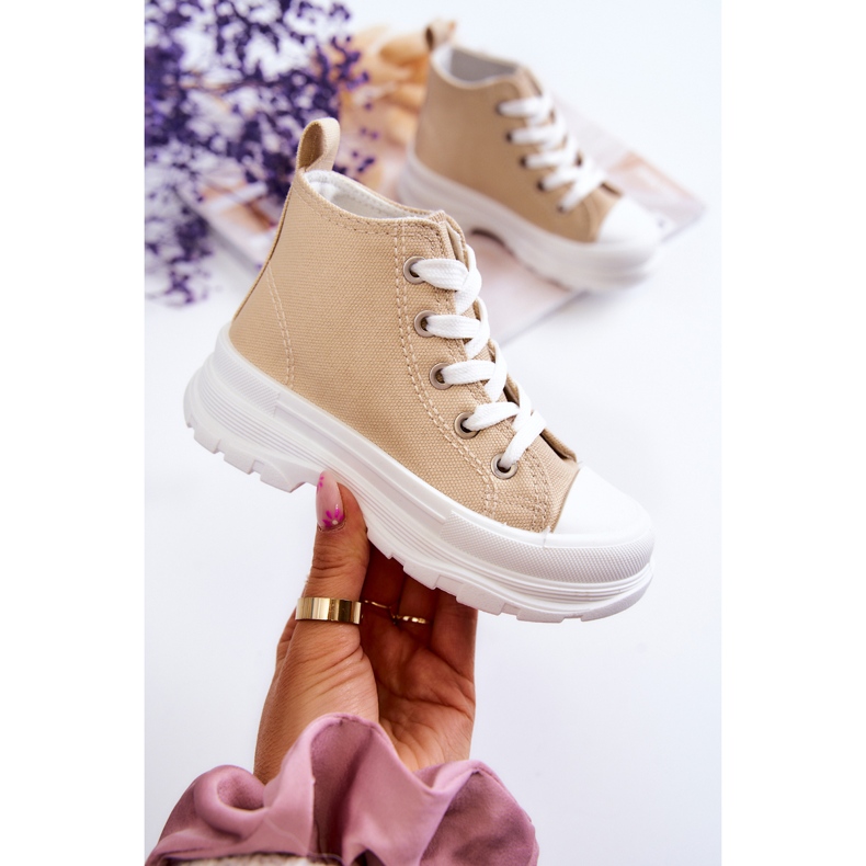 FR1 Baskets Montantes Enfant Beige Freeze 1