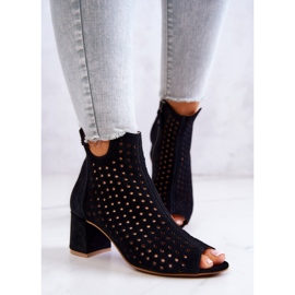 Bottes en Cuir Ajouré Maciejka 05420-43 Noir 1