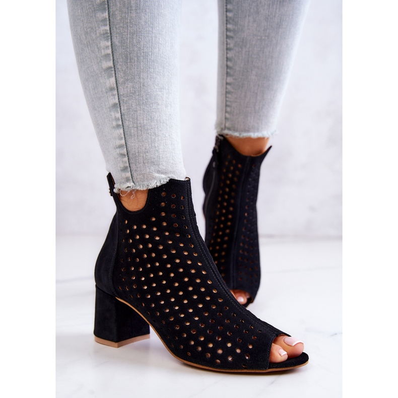 Bottes en Cuir Ajouré Maciejka 05420-43 Noir le noir 1