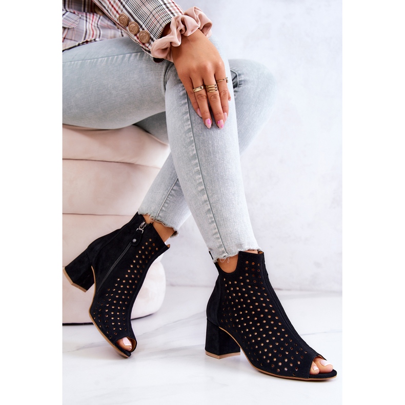 Bottes en Cuir Ajouré Maciejka 05420-43 Noir 2