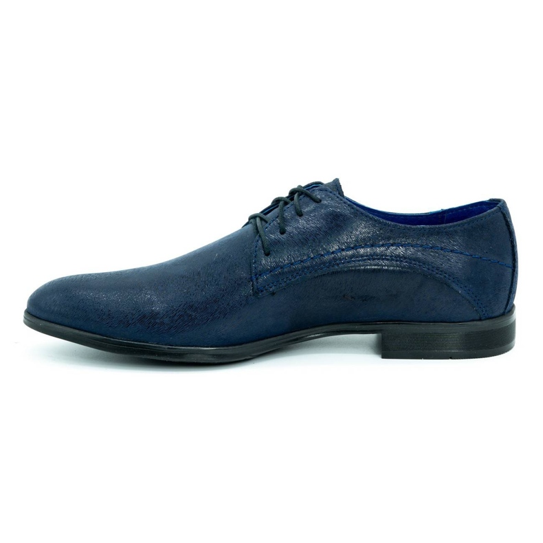 Polbut Chaussures habillées en cuir homme C3LAK bleu marine 1