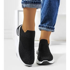 Baskets de sport noires à enfiler Winston 1