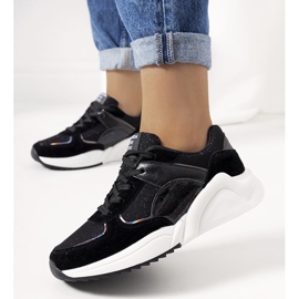 Baskets Cotter noires brillantes le noir 1