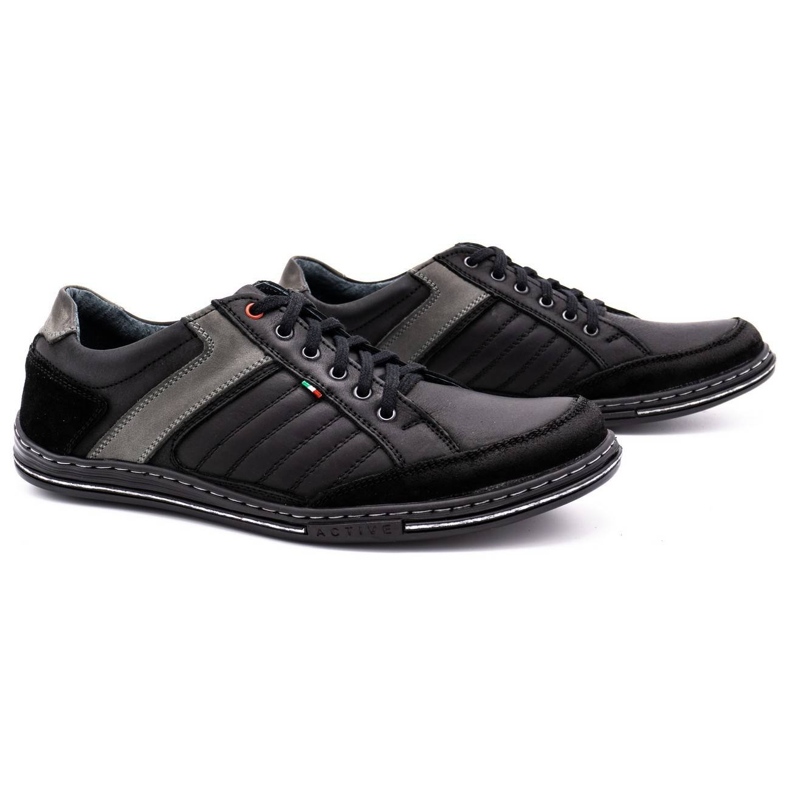Chaussures cuir homme Olivier 236GT noir 2