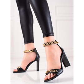 W. Potocki Élégantes sandales Potocki noir 1