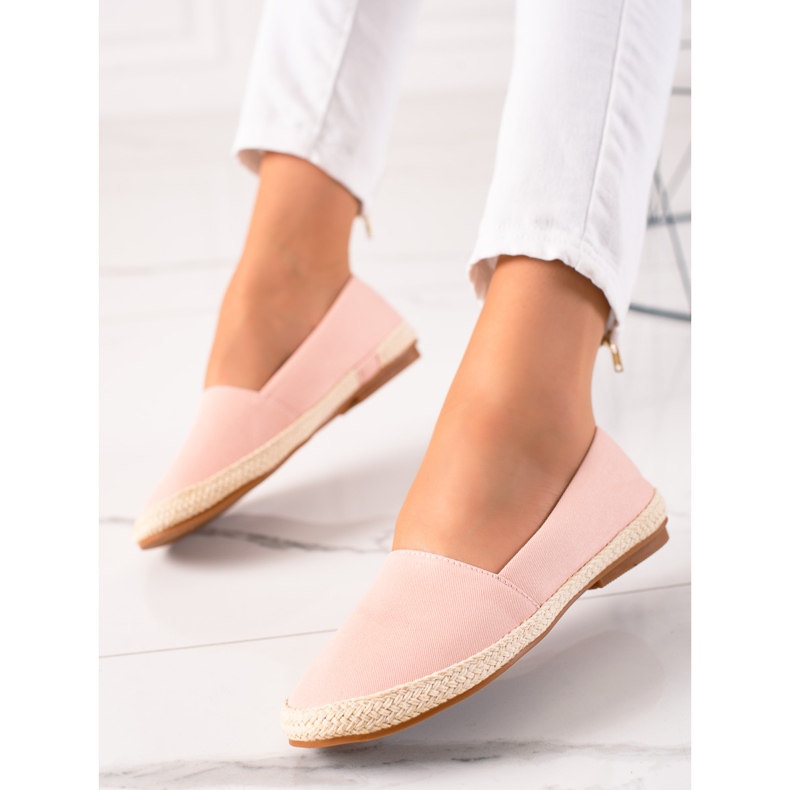 Ideal Shoes Espadrilles Classiques rose 1