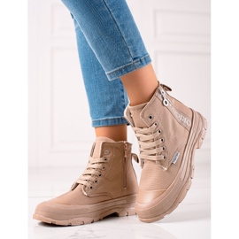 Sabatina Baskets montantes originales beige brun 1