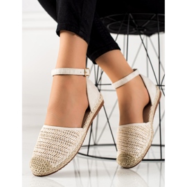 Anesia Paris Espadrilles Tressées Avec Boucle beige 1