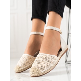 Anesia Paris Espadrilles Tressées Avec Boucle beige 2