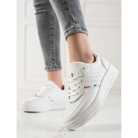 TRENDI Baskets à la mode blanche 2