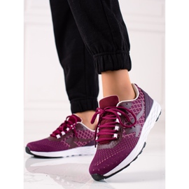 TRENDI Chaussures de sport violettes 1