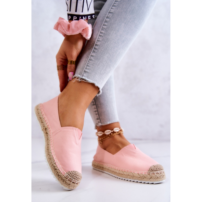 Espadrilles Sur Semelle Tressée Big Star HH274496 Rose 2 Espadrilles Sur Semelle Tressée Big Star HH274496 Rose 2