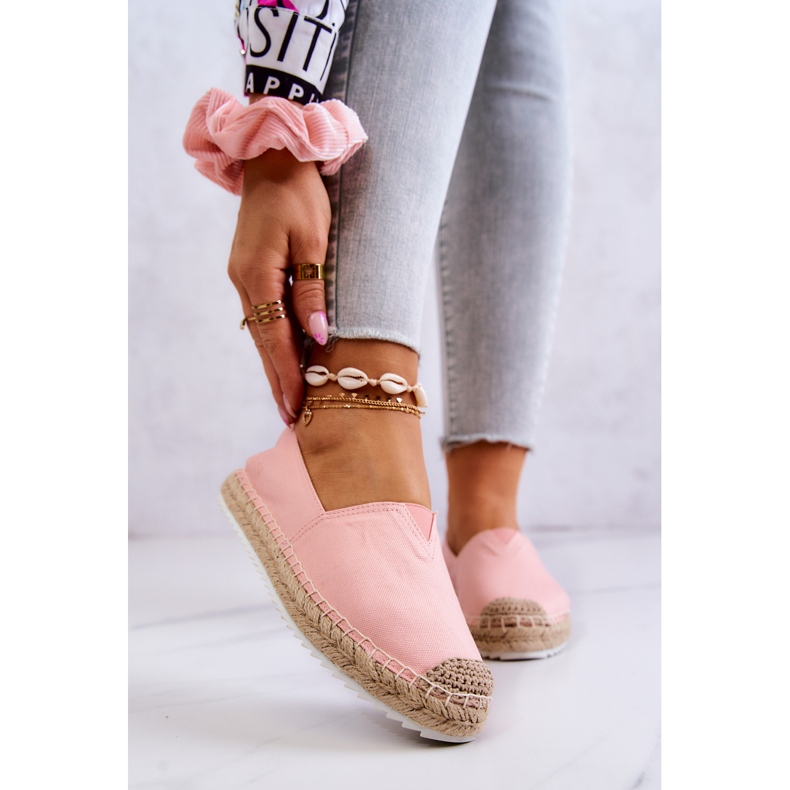 Espadrilles Sur Semelle Tressée Big Star HH274496 Rose 1 Espadrilles Sur Semelle Tressée Big Star HH274496 Rose 1