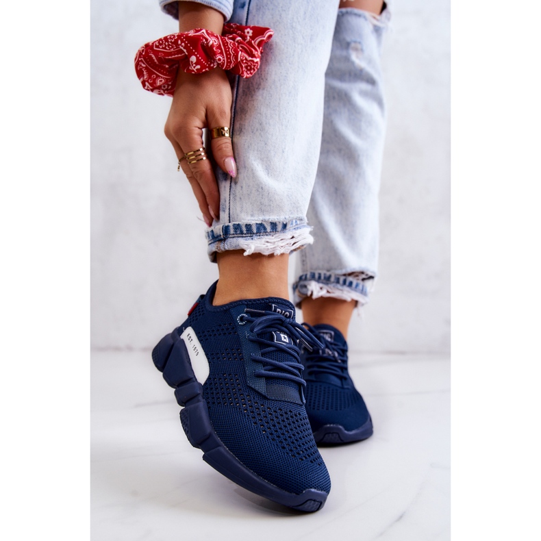 Chaussures de sport femme Memory Foam Big Star JJ274274 Bleu marine 1