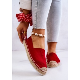 Espadrilles Rouges Sur Une Semelle Tressée Big Star HH274494 1