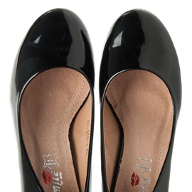 Yes Mile Escarpins laqués le noir 1