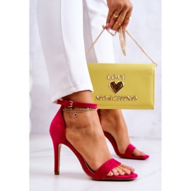 Vinceza Sandales à talons hauts pour femmes en daim fuchsia Massimo rose 5