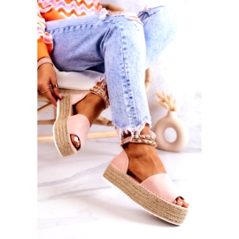 FB2 Espadrilles Sandales Sur La Plateforme Rose Jeannie 3 FB2 Espadrilles Sandales Sur La Plateforme Rose Jeannie 3