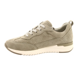 Chaussures en cuir ajouré Caprice pour femmes 23708-28 dans les tons de vert 2