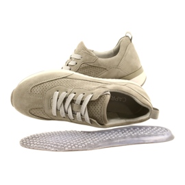 Chaussures en cuir ajouré Caprice pour femmes 23708-28 dans les tons de vert 8