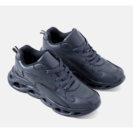 Baskets homme bleu marine Cédric gris 1