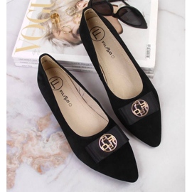 Ballerines en cuir à bout pointu Filippo W PAW335A noir le noir 3