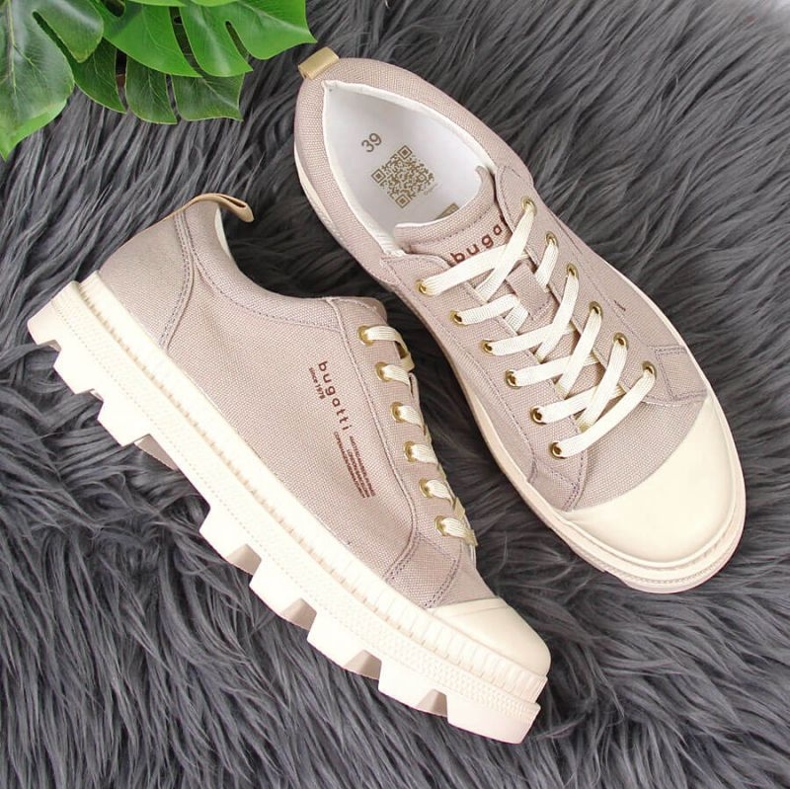 Baskets Bugatti W INT1721 beiges sur la plateforme 2