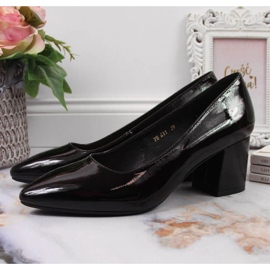 Escarpins sur le poteau de Serio Leone W SK358C noir 2