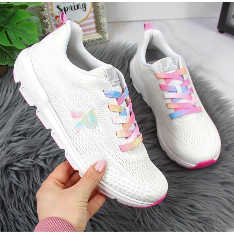 Rieker W RKR523 chaussures de sport blanches 1
