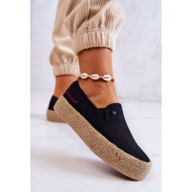 Espadrilles Femme Sur La Plateforme Cross Jeans JJ2R4015C Noir 2