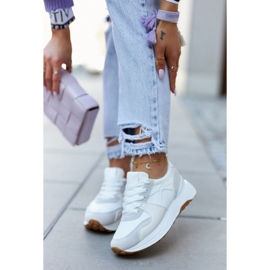 FG2 Chaussures de sport nouées Coryse blanc-gris blanche 2 FG2 Chaussures de sport nouées Coryse blanc-gris blanche 2