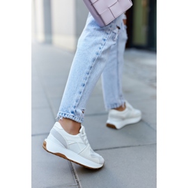 FG2 Chaussures de sport nouées Coryse blanc-gris 1