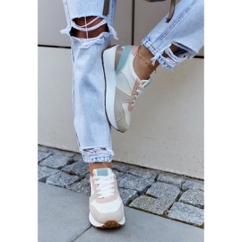 FG2 Chaussures de sport beiges et vertes Coryse Tie brun 1 FG2 Chaussures de sport beiges et vertes Coryse Tie brun 1