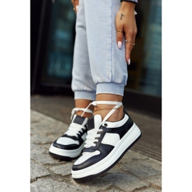 FG2 Chaussures de sport femme blanches et noires New Haven 1
